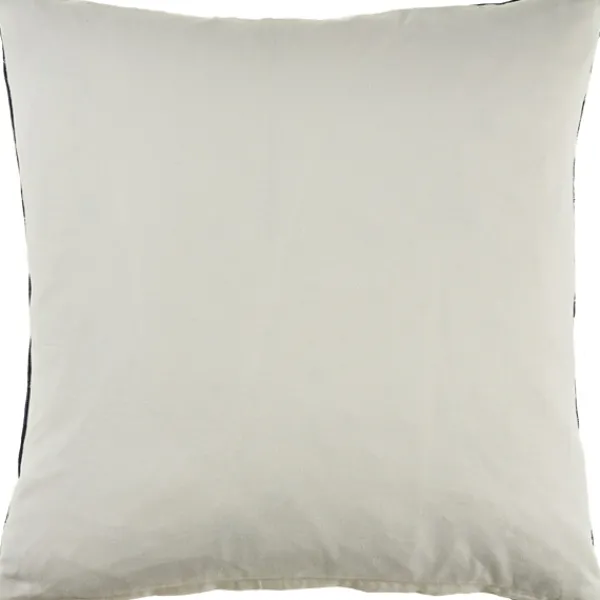 Pillows-Kirkland's Home Intricate Medallion Navy And Cream Pillow Blue/White