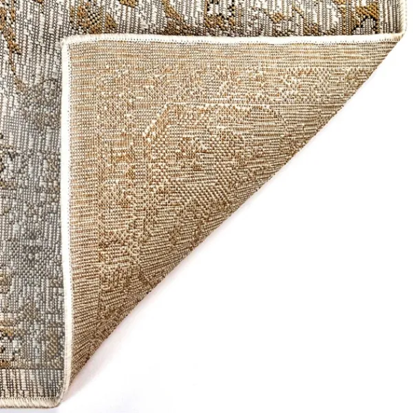 Outdoor Rugs-Kirkland's Home Irene Yellow Daffodil Outdoor Area Rug, 4X7 Ivory/Yellow