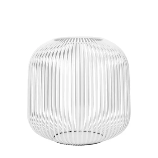 Lanterns-Kirkland's Home Irma Steel Large Open Rods Lantern White