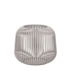 Lanterns-Kirkland's Home Irma Steel Medium Open Rods Lantern Gray