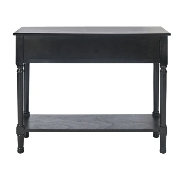 Console Tables-Kirkland's Home Irma Textured Drawers Console Table Black