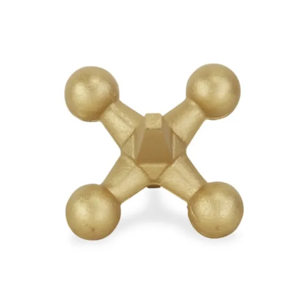 Statues & Figurines-Kirkland's Home Iron Jack Sculpture, 4 In. Gold