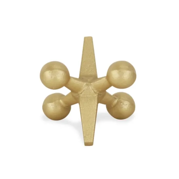 Statues & Figurines-Kirkland's Home Iron Jack Sculpture, 4 In. Gold