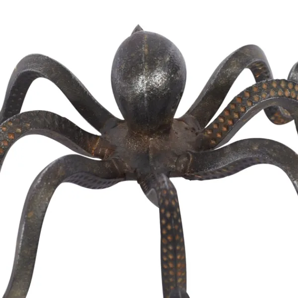 Statues & Figurines-Kirkland's Home Iron Octopus Statue Black