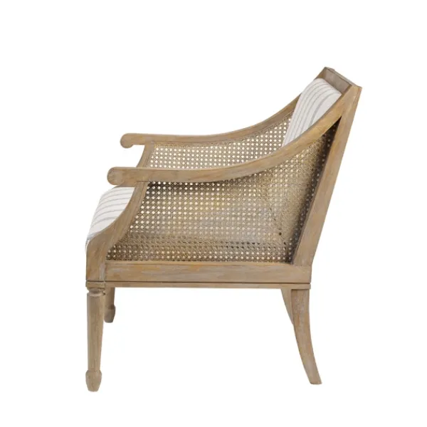 Accent Chairs-Kirkland's Home Isla Martha Stewart Accent Chair Ivory/Blue