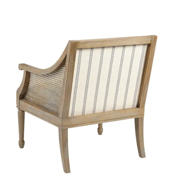 Accent Chairs-Kirkland's Home Isla Martha Stewart Accent Chair Ivory/Blue