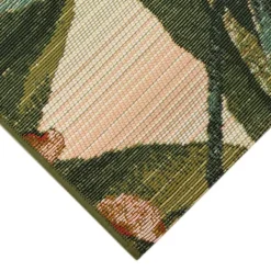 Outdoor Rugs-Kirkland's Home Island Leaf Outdoor Rug, 4X7 Multi