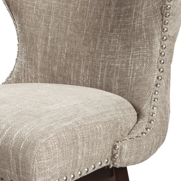 Bar Stools & Counter Height Stools-Kirkland's Home Ivey High Wingback Swivel Counter Stool Brown