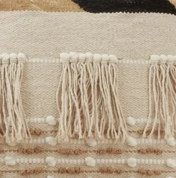 Pillows-Kirkland's Home Ivory Boho Fringe Jute Pillow
