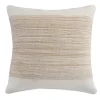 Pillows-Kirkland's Home Ivory Border Natural Close Woven Jute Pillow Ivory/Tan