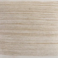 Pillows-Kirkland's Home Ivory Border Natural Close Woven Jute Pillow Ivory/Tan