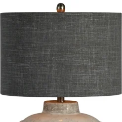 Table Lamps-Kirkland's Home Ivory Hobnail Table Lamp Gray