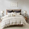Comforters-Kirkland's Home Ivory Jacquard King 3-Pc. Comforter Set Tan/Ivory
