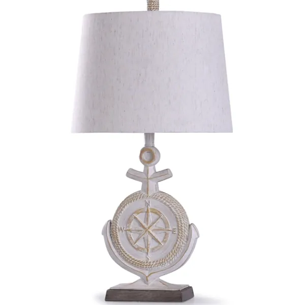 Table Lamps-Kirkland's Home Ivory Nautical Anchor Table Lamp White