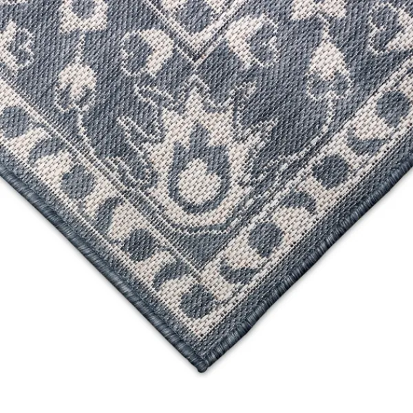 Outdoor Rugs-Kirkland's Home Ivy Indoor/Outdoor Area Rug, 4X7 Blue