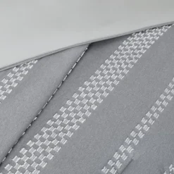 Comforters-Kirkland's Home Jacquard 5-Pc. Full/Queen Comforter Set Gray