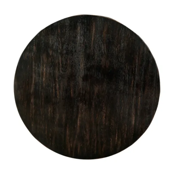 Coffee Tables-Kirkland's Home Jarrod Antique Wood Grain Shelf Coffee Table Black