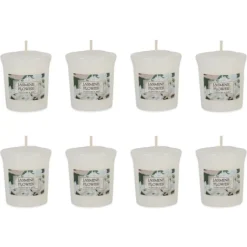 Candles-Kirkland's Home Jasmine Flower Votive Candles, Set Of 8 White