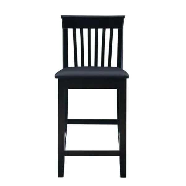 Bar Stools & Counter Height Stools-Kirkland's Home Jayden Craftsman Counter Stool Black