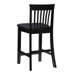 Bar Stools & Counter Height Stools-Kirkland's Home Jayden Craftsman Counter Stool Black