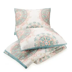 Quilts-Kirkland's Home Jessica Simpson Blue Pompeii King Quilt Set Blue/White