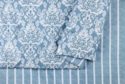 Comforters-Kirkland's Home Jessica Simpson Damask King Comforter Set Blue