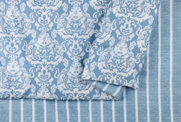 Comforters-Kirkland's Home Jessica Simpson Damask King Comforter Set Blue