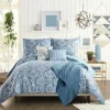 Comforters-Kirkland's Home Jessica Simpson Damask Queen Comforter Set Blue