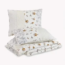 Quilts-Kirkland's Home Jessica Simpson Floral Endora King Quilt Set White