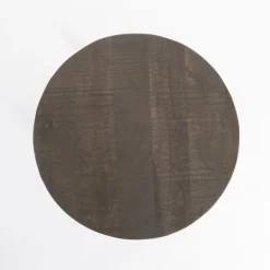 Accent & End Tables-Kirkland's Home Jodi Mango Wood Side Table Gray/Black