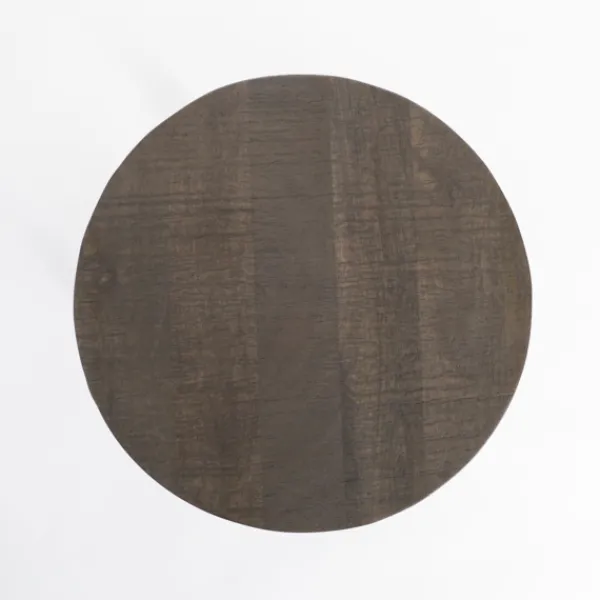 Accent & End Tables-Kirkland's Home Jodi Mango Wood Side Table Gray/Black