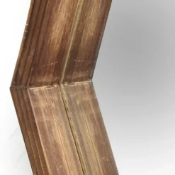 Decorative Mirrors-Kirkland's Home Jojo Wood Hexagon Wall Mirror