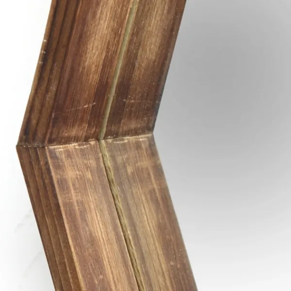 Decorative Mirrors-Kirkland's Home Jojo Wood Hexagon Wall Mirror