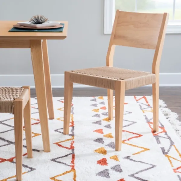 Dining Chairs-Kirkland's Home Judith Natural Woven Rope Dining Chairs, Set Of 2 Tan