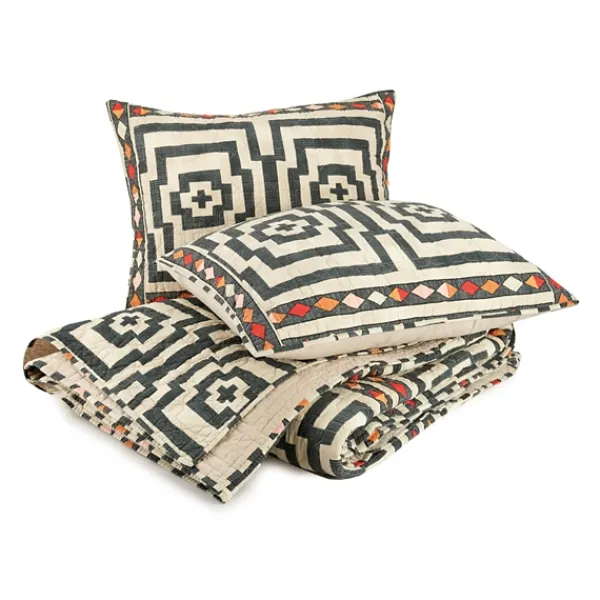 Quilts-Kirkland's Home Justina Blakeney Black Hypnotic King Quilt Set Black/White