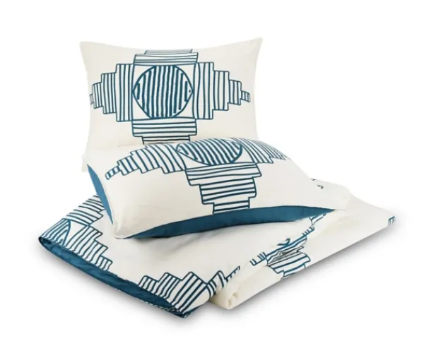 Duvets-Kirkland's Home Justina Blakeney Blue All Dance King Duvet Set Blue/White