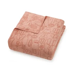 Quilts-Kirkland's Home Justina Blakeney Blush Hamsa Queen Quilt Set Pink