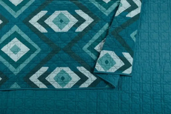 Quilts-Kirkland's Home Justina Blakeney Midway 3-Pc. King Quilt Set Blue