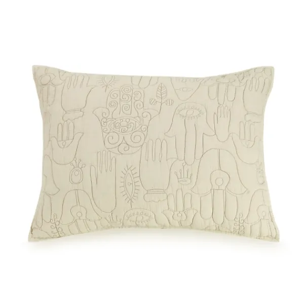 Quilts-Kirkland's Home Justina Blakeney Natural Hamsa King Quilt Set Tan