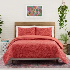 Duvets-Kirkland's Home Justina Blakeney Nature 3-Pc. Queen Duvet Set Red