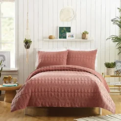 Quilts-Kirkland's Home Justina Blakeney 3-Pc. King Quilt Set Red