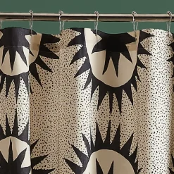 Shower Curtains-Kirkland's Home Justina Blakeney Soleil Shower Curtain Tan/Black