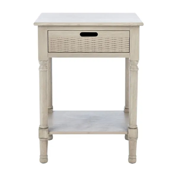 Accent & End Tables-Kirkland's Home Karson Carved Turned Legs Accent Table Gray