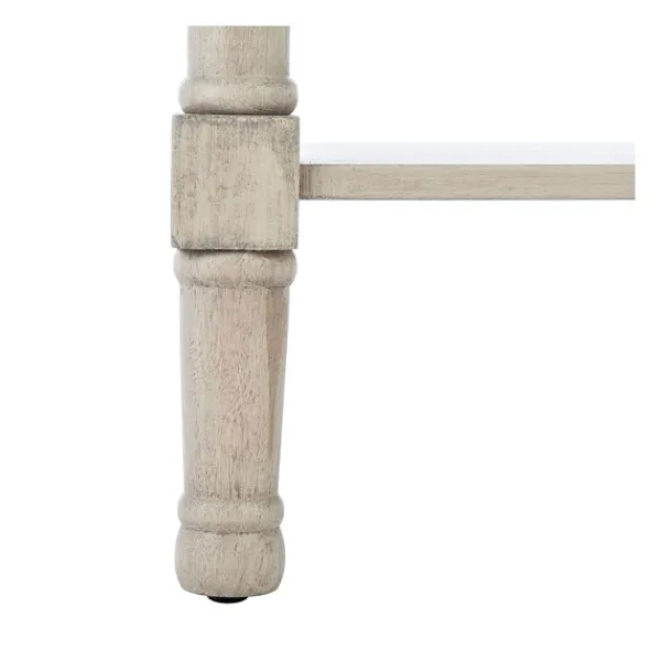 Accent & End Tables-Kirkland's Home Karson Carved Turned Legs Accent Table Gray