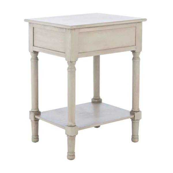 Accent & End Tables-Kirkland's Home Karson Carved Turned Legs Accent Table Gray