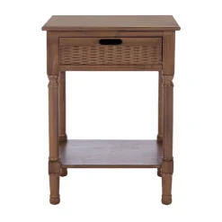 Accent & End Tables-Kirkland's Home Karson Carved Turned Legs Accent Table Brown