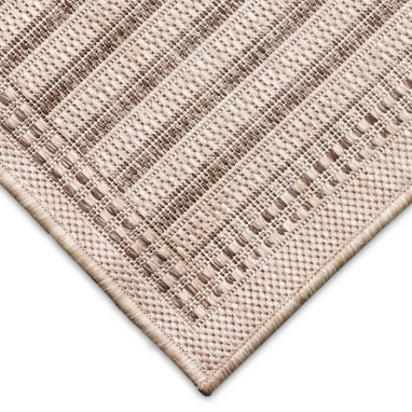 Outdoor Rugs-Kirkland's Home Kaya Natural Gradient Indoor/Outdoor Runner, 2X7 Tan