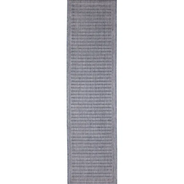 Outdoor Rugs-Kirkland's Home Kaya Navy Gradient Indoor/Outdoor Runner, 1X7 Blue