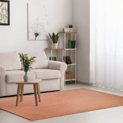 Outdoor Rugs-Kirkland's Home Kaya Rust Gradient Indoor/Outdoor Area Rug, 4X7 Orange