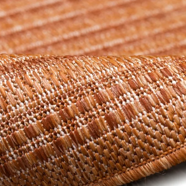 Outdoor Rugs-Kirkland's Home Kaya Rust Gradient Indoor/Outdoor Area Rug, 4X7 Orange